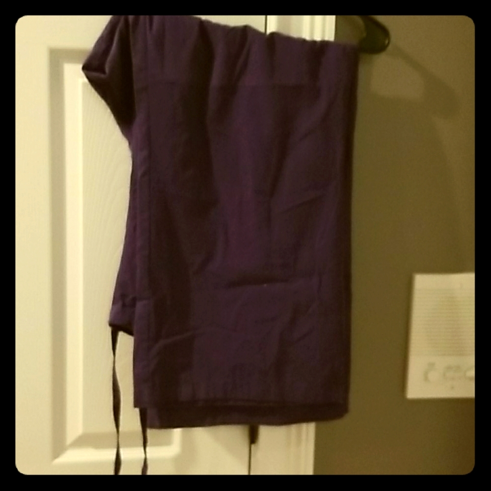 Purple 3x Scrub top and 2x bottoms